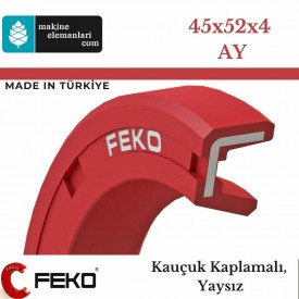 45x52x4 mm FEKO NBR DÖNER MİL YAĞ KEÇESİ TİP-AY 4853 45*52*4 mm